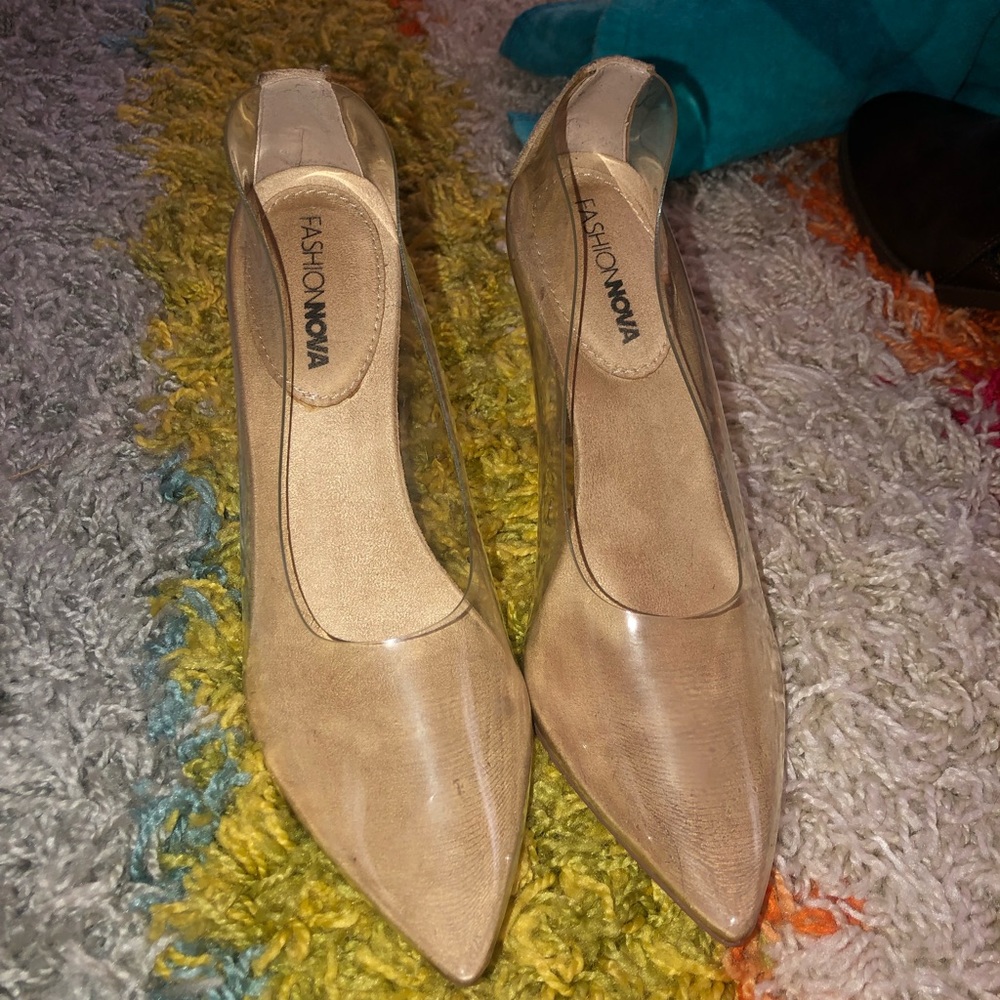 Fashion Nova Clear Heels